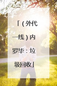 （外代一线）内罗毕：垃圾回收