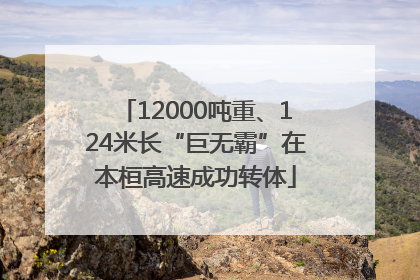12000吨重、124米长“巨无霸”在本桓高速成功转体