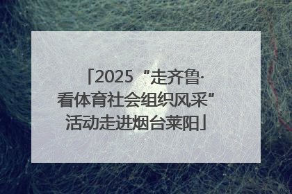 2025“走齐鲁·看体育社会组织风采”活动走进烟台莱阳