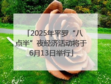 2025年平罗“八点半”夜经济活动将于6月13日举行