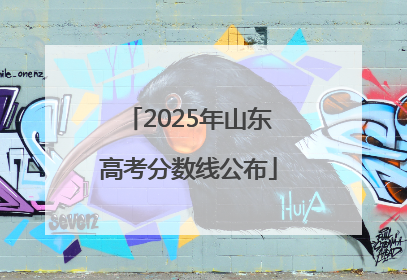 2025年山东高考分数线公布