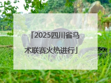 2025四川省马术联赛火热进行