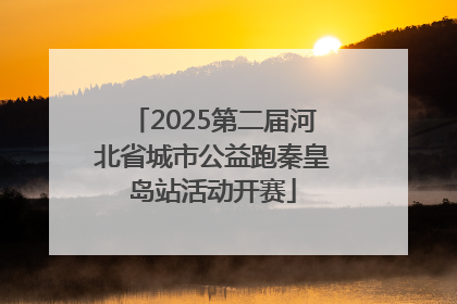 2025第二届河北省城市公益跑秦皇岛站活动开赛