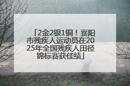 2金2银1铜！襄阳市残疾人运动员在2025年全国残疾人田径锦标赛获佳绩