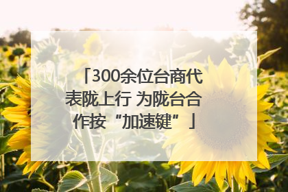 300余位台商代表陇上行 为陇台合作按“加速键”