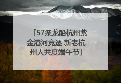 57条龙船杭州紫金港河竞逐 新老杭州人共度端午节