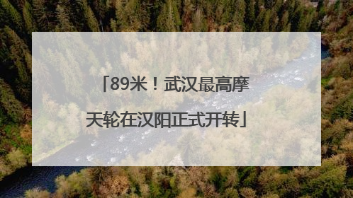 89米！武汉最高摩天轮在汉阳正式开转