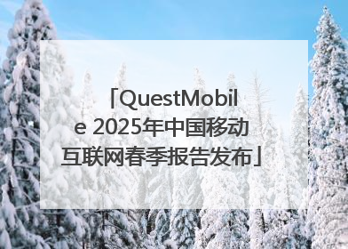 QuestMobile 2025年中国移动互联网春季报告发布